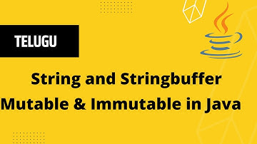 String  & StringBuffer  in telugu   | Mutable & Immutable |String  objects Immutable java in  telugu