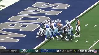 Dallas Cowboys Vs Philadelphia Eagles | All Cowboys Scores