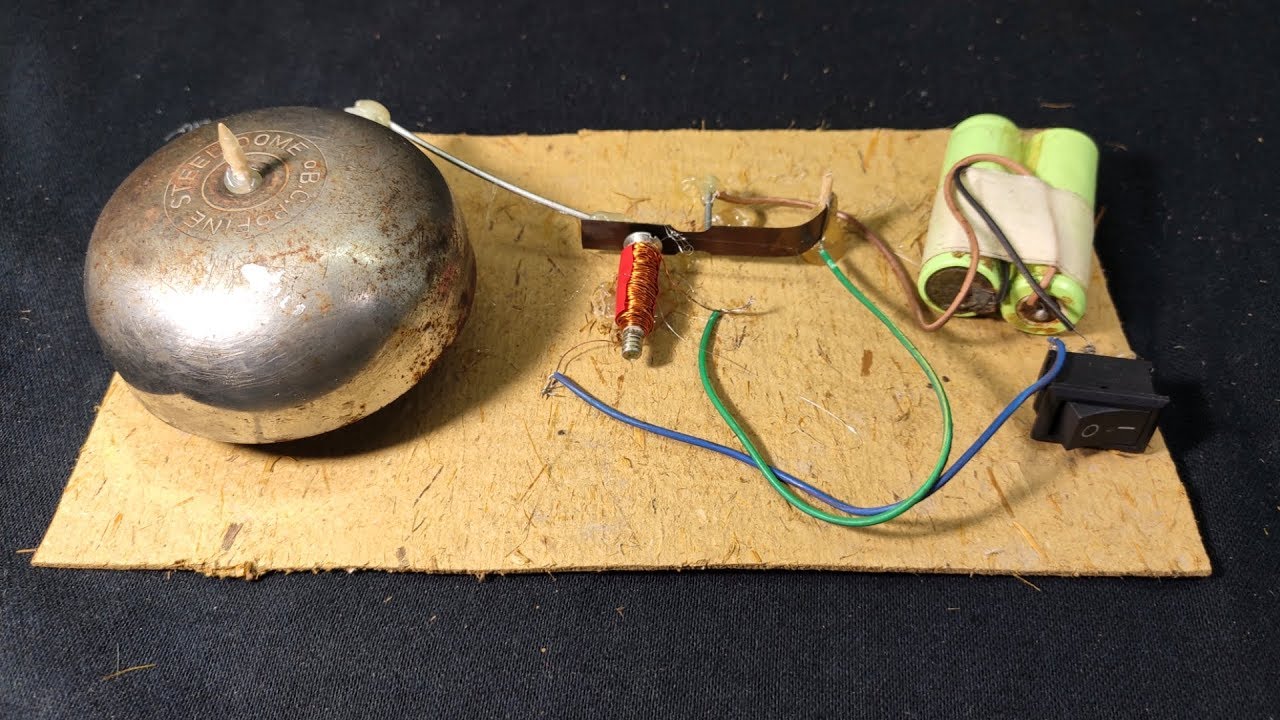 How To Make Electric Bell Using Copper Wire, School Projects Vishal