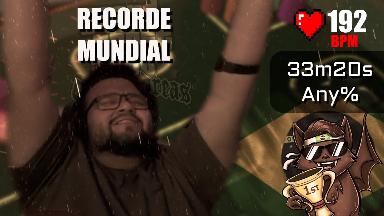 O WR DE GTA SA É DO BRASIL | ANY% EM 33:20 | SPEEDRUN