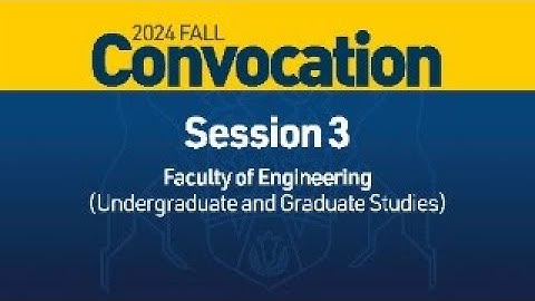 2024 Fall Convocation - Session 3