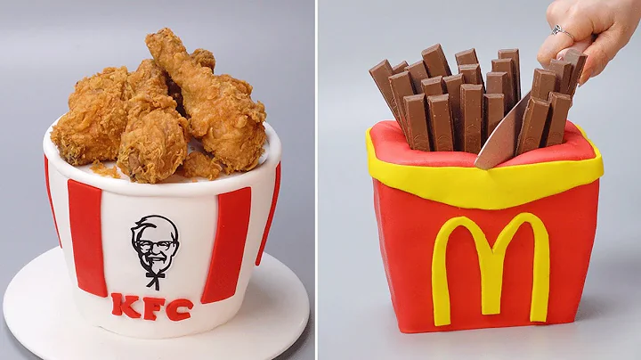 So Yummy Fondant McDonald's and KFC Cake Ideas | P...
