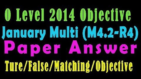 O Level Doeacc/Nielit O Level 2014 January(Multimedia M4.2) Solve  Paper In Hindi (Objection Type)