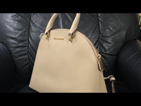 Michael Kors Saffiano Leather Emmy Large Dome Satchel Bag In Peach $378 on  Galleon Philippines