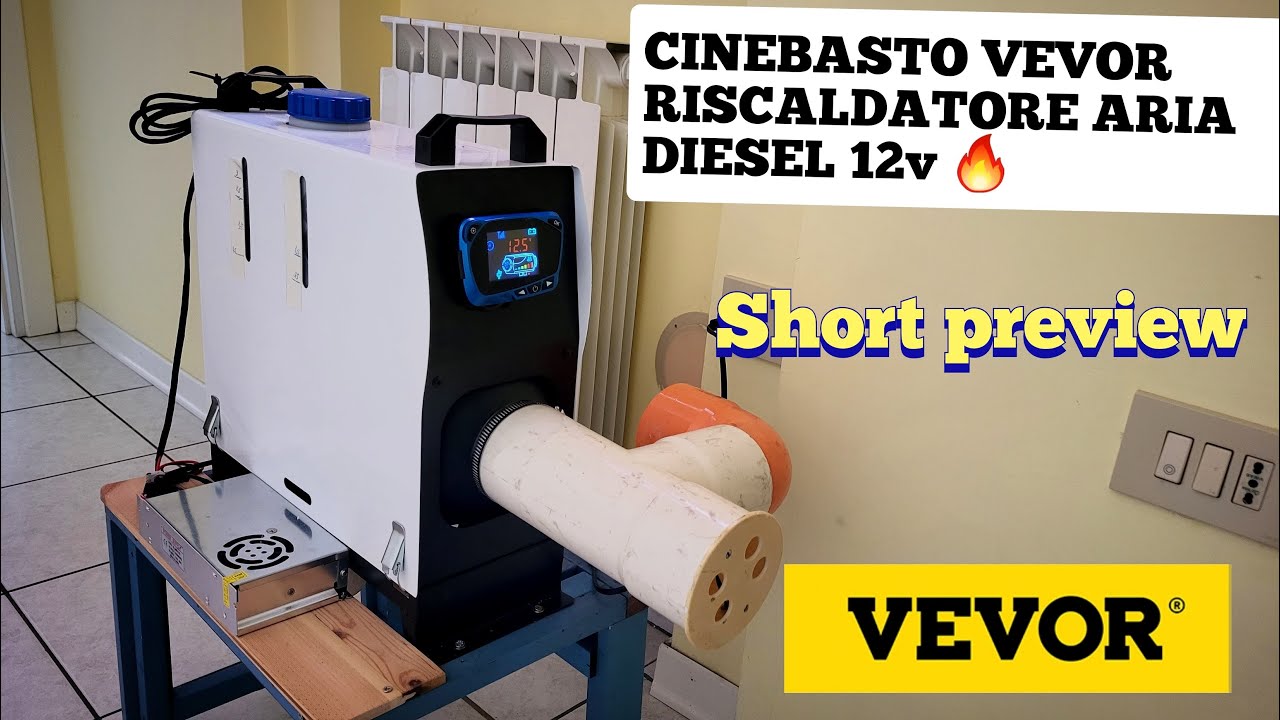 SHORT PREVIEW CINEBASTO VEVOR RISCALDATORE AD ARIA DIESEL 12V 5KW