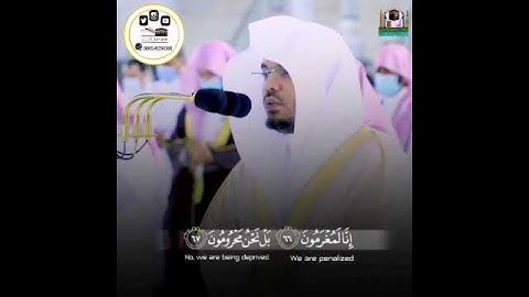 تلاوة رائعة من سورة الواقعة-(أفرأيتم ما تحرثون)- [الواقعة:63] فضيلة الشيخ د. ياسر الدوسري