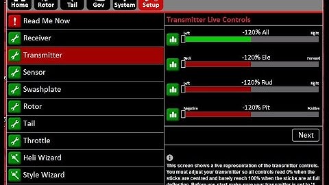 Spartan Vortex Pico VX1p PC setup on Blade 180 CFX Part 2