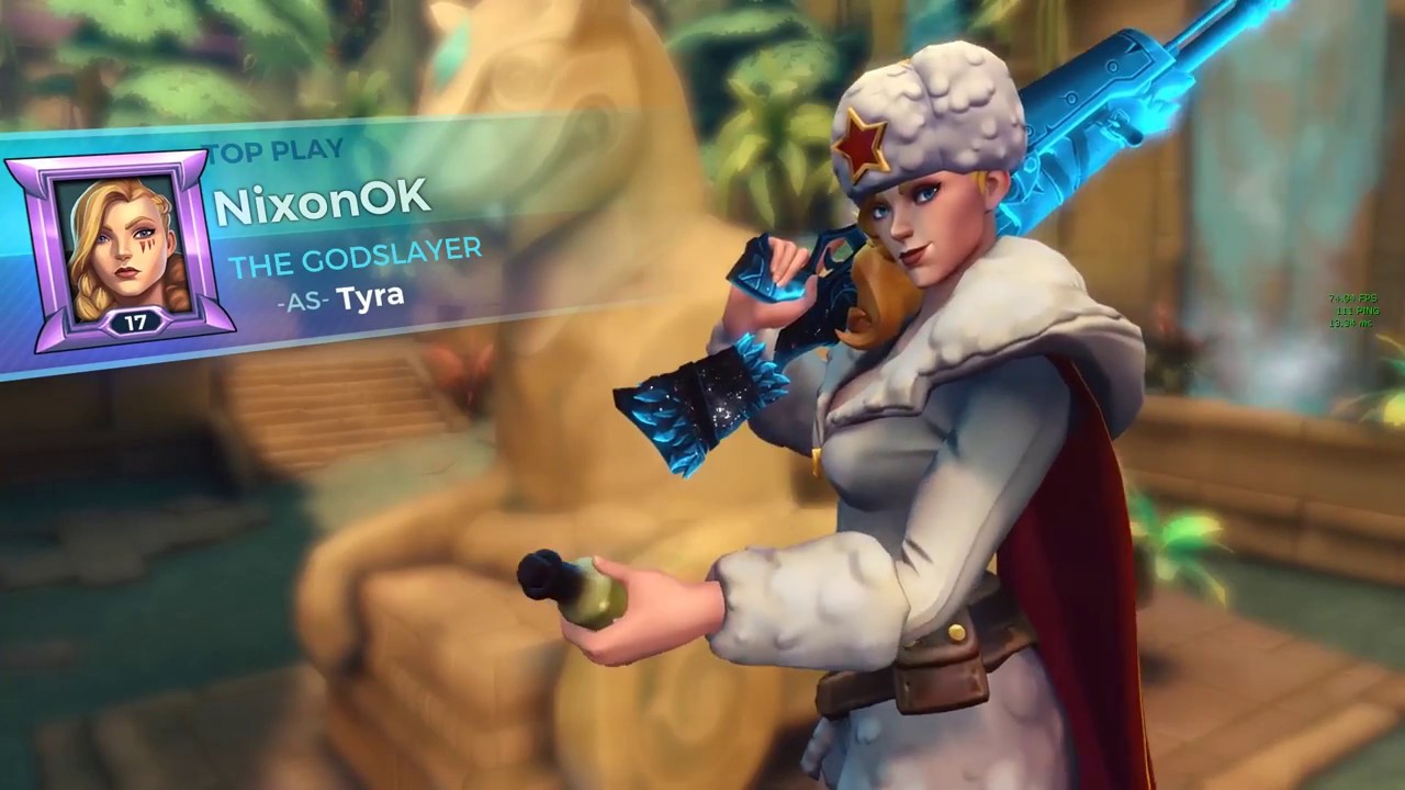 Paladins OB64 Tyra Gameplay Burn Monster Legendary