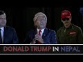 Manoj Gajurel as Donald Trump at the Radio Kantipur National Music Awards