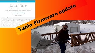 Tablo Firmware Update