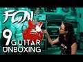 9 !!!!!! FGN Guitar Mega Unboxing with Kiana and Carl