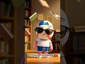 Flying Textbooks in the Library! #ai #funny #animation #creative #shorts #viralshorts #cartoon