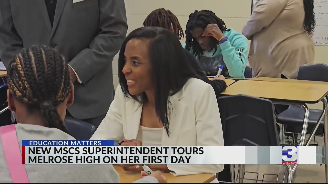 Marie Feagins starts 1st day at MSCS with school tour