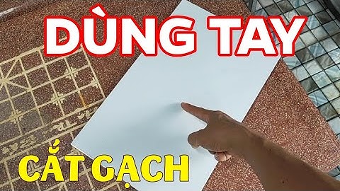 Cách cắt gạch men bằng tay siêu dễ, cắt gạch men không bụi! #hoangthamvlog