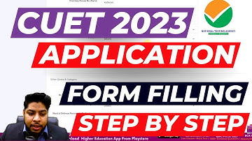 How to fill CUET Application Form 2023🔥Step by Step Process🔥