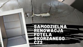 Samodzielna renowacja naprawa pękniętej i zniszczonej skórzanej tapicerki samochodowej cz2