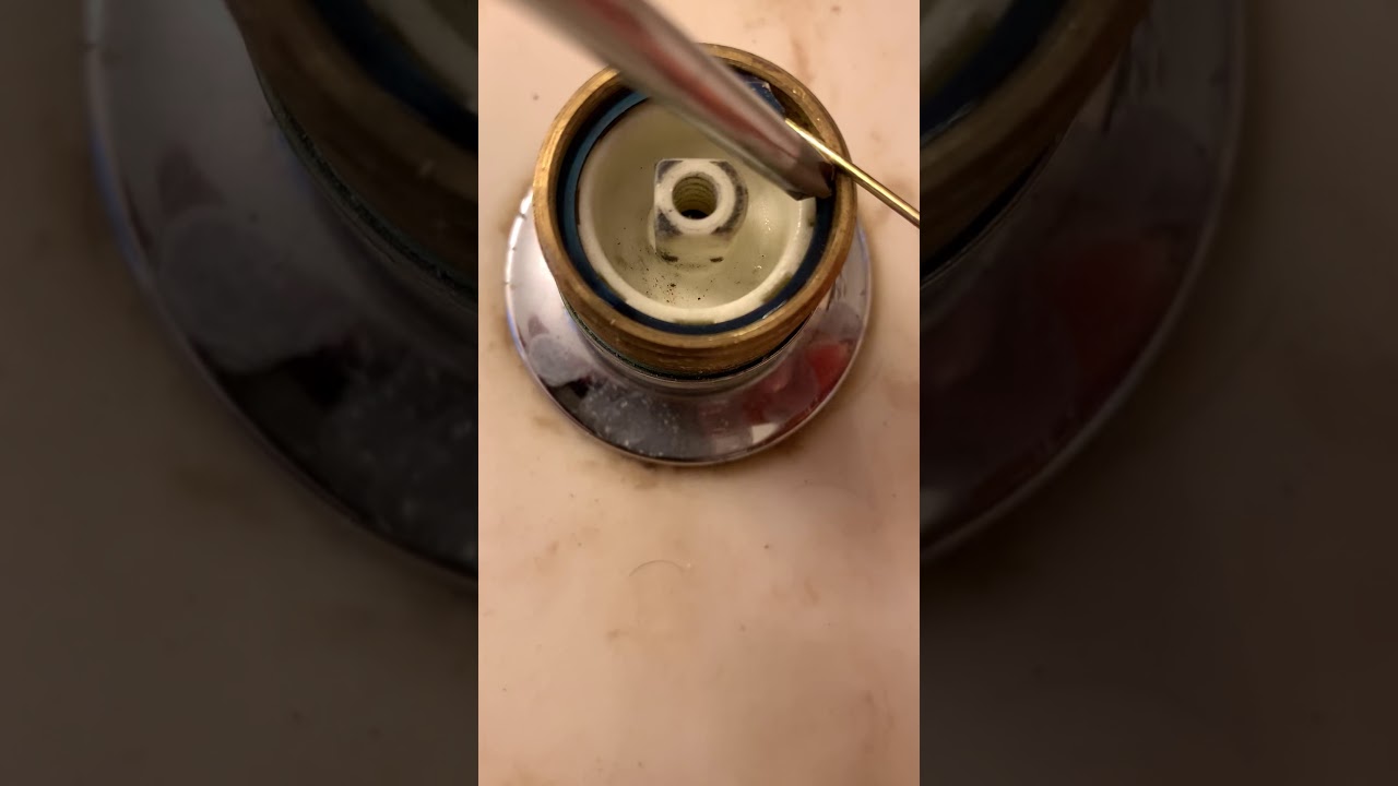 Fixing the hard to turn faucet. YouTube