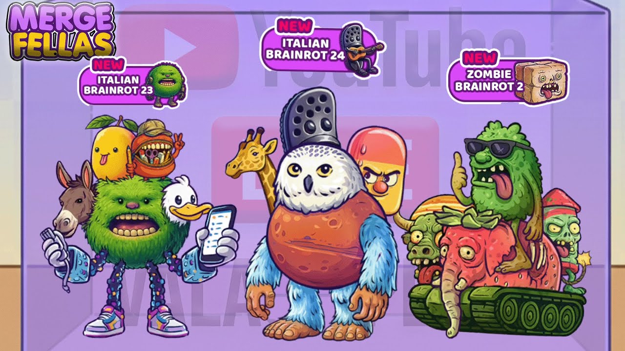Merge Anomaly Merge Fellas BOSS + BOSS ⁉️ Brainrot 23 ,24 Zombie 2, New Update 
