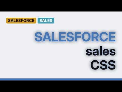 Salesforce: Overriding Salesforce CSS with custom CSS (3 Solutions!!)