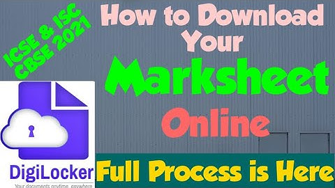 How to Download Marksheet & Certificate OnlineThrough DIGILOCKER?ICSE ISC & CBSE2021@HISTORYONLINE