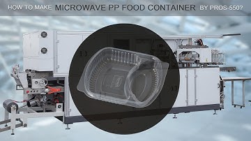 آلة بلاستيكية لتشكيل الحرارة PP Disposable 2 Compartment Food Container Thermoforming Machine