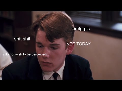 dead poets society but it’s just todd anderson being anxious