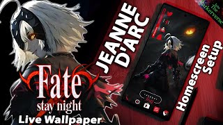Fate/Apocrypha - Jeanne d'Arc - Live Wallpaper & Android setup - Customize your Homescreen - EP125 screenshot 4