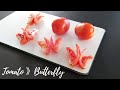 Making butterfly with tomato  vegetable carving  diy  easy  art ideas  arthighlights   19