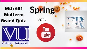 Mth601 Midterm Grand Quiz Spring 2021