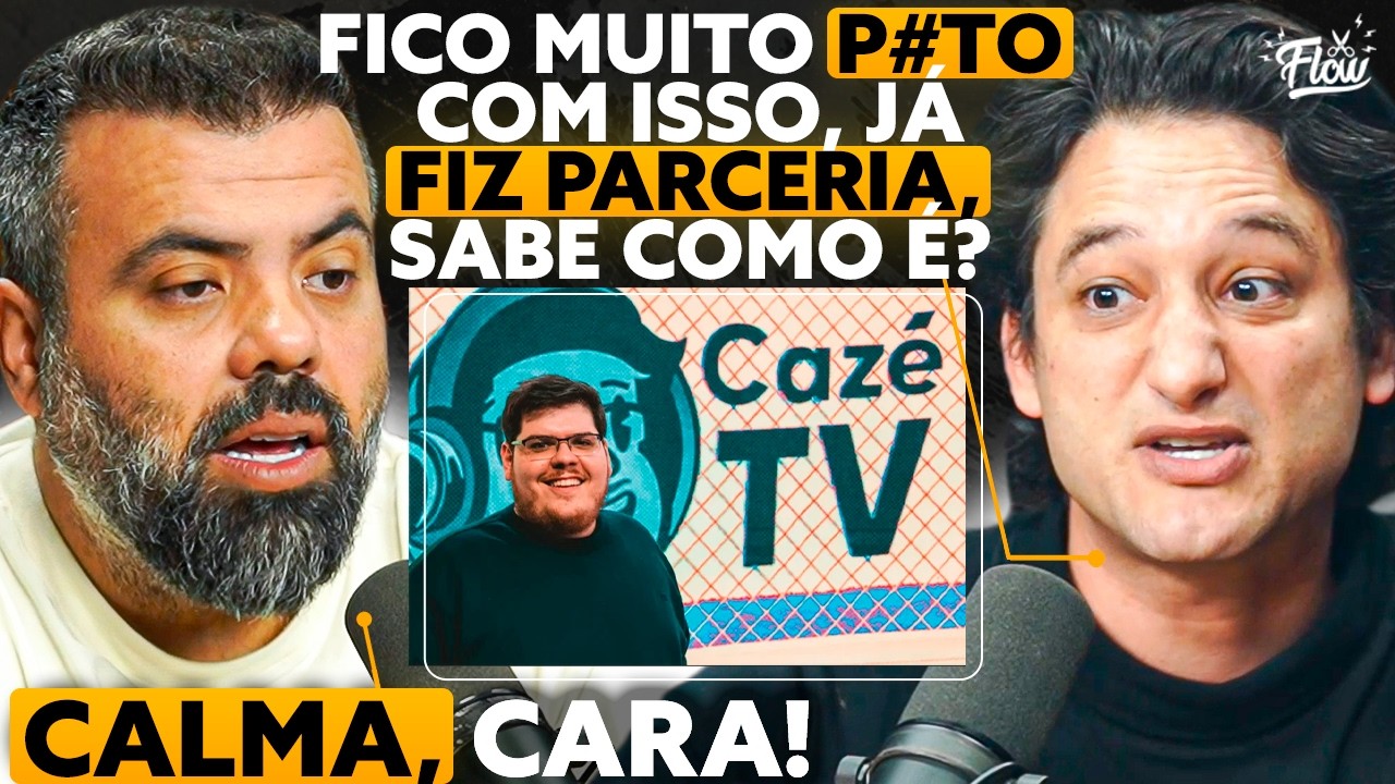 BRUNO BOCK PERDE A PACIÊNCIA com propaganda de BET na CAZÉ TV