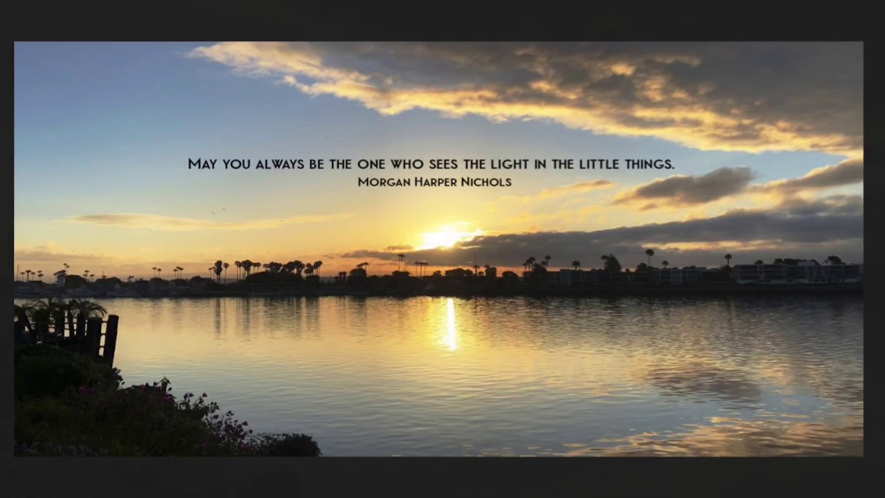 May you always be the one who sees the light in the little things ...
