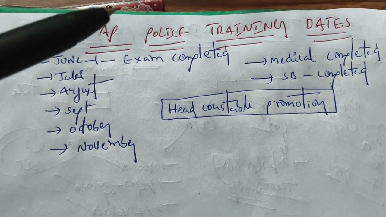 Ap Police Training Dates Update 2025/Civil /Apsp