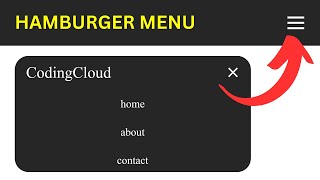 Responsive Navbar Using HTML, CSS &amp; JavaScript | Navigation Menu with Hamburger Toggle