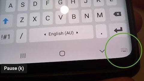 Samsung Galaxy S9: How to Show / Hide Keyboard Button In Navigation Bar