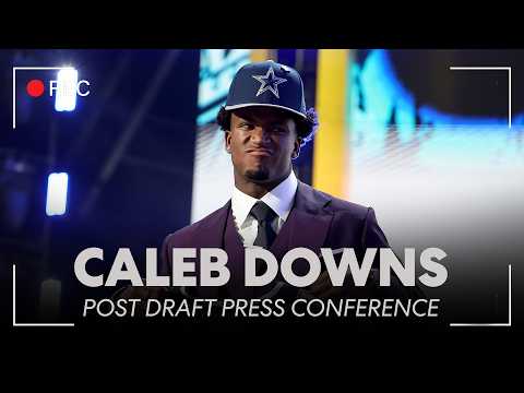 Dallas Cowboys draft pick Caleb Downs post-pick press conference