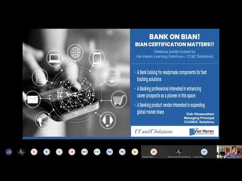 BIAN certification webinar by CC&C Solutions and Van Haren learning Solutions