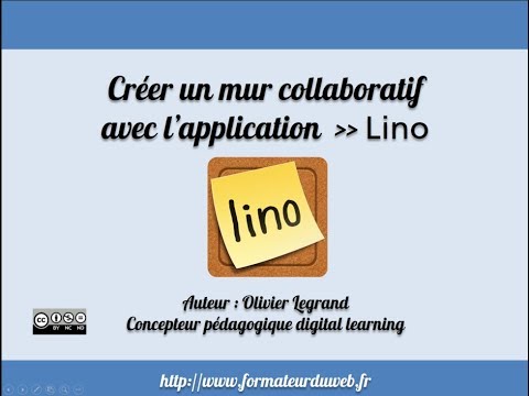 Créer un mur collaboratif avec l'application Lino http://linoit.com