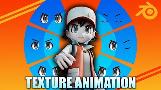 3 Simple ways to Animate Face Textures [In Blender]