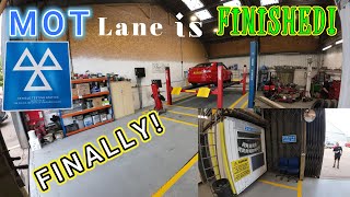 MOT LANE prep WORK is FINISHED! UK MOT station requirements