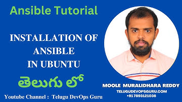 Installation of ansible in ubuntu in Telugu- Telugu DevOps Guru -Learn DevOps from Scratch InTelugu