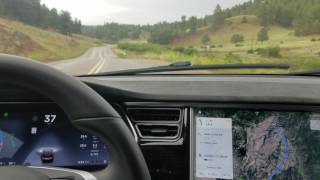 Tesla Autopilot Firmware 17.26.76 Demo/Test Mountain Road in Rain (Part 4 of 10)
