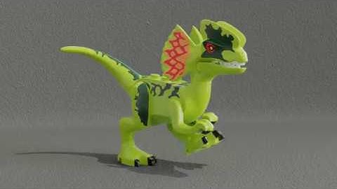 Lego Dilophofig Bendy Run Turntable Animation - Blender 2.8