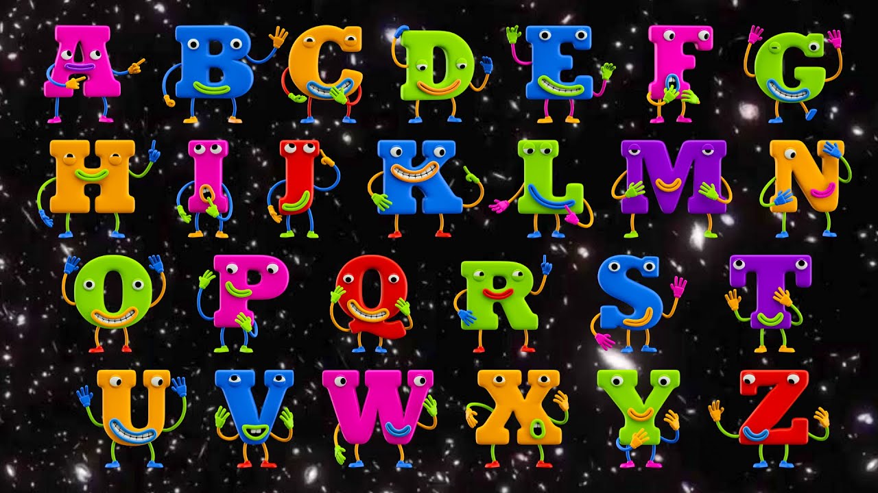 Песенка про алфавит для детей | Изучаем алфавит с помощью ярких цветов | Весело и простое изучени...