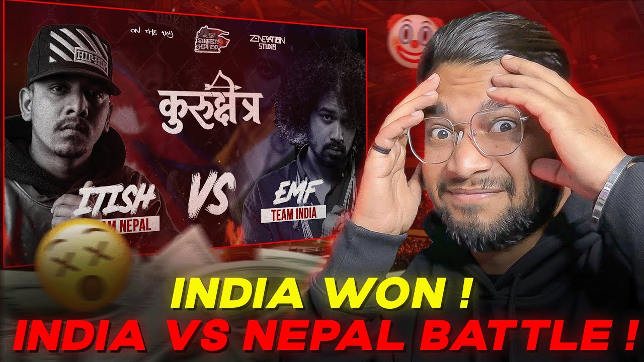 INDIA vs NEPAL RAP BATTLE  🤯 | ITISH vs EMF | REACTION | KALAMZONE