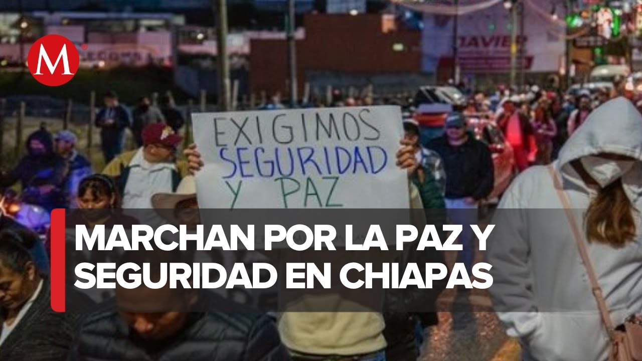 Pobladores realizan marchan por la paz en San Cristóbal de las Casas ...