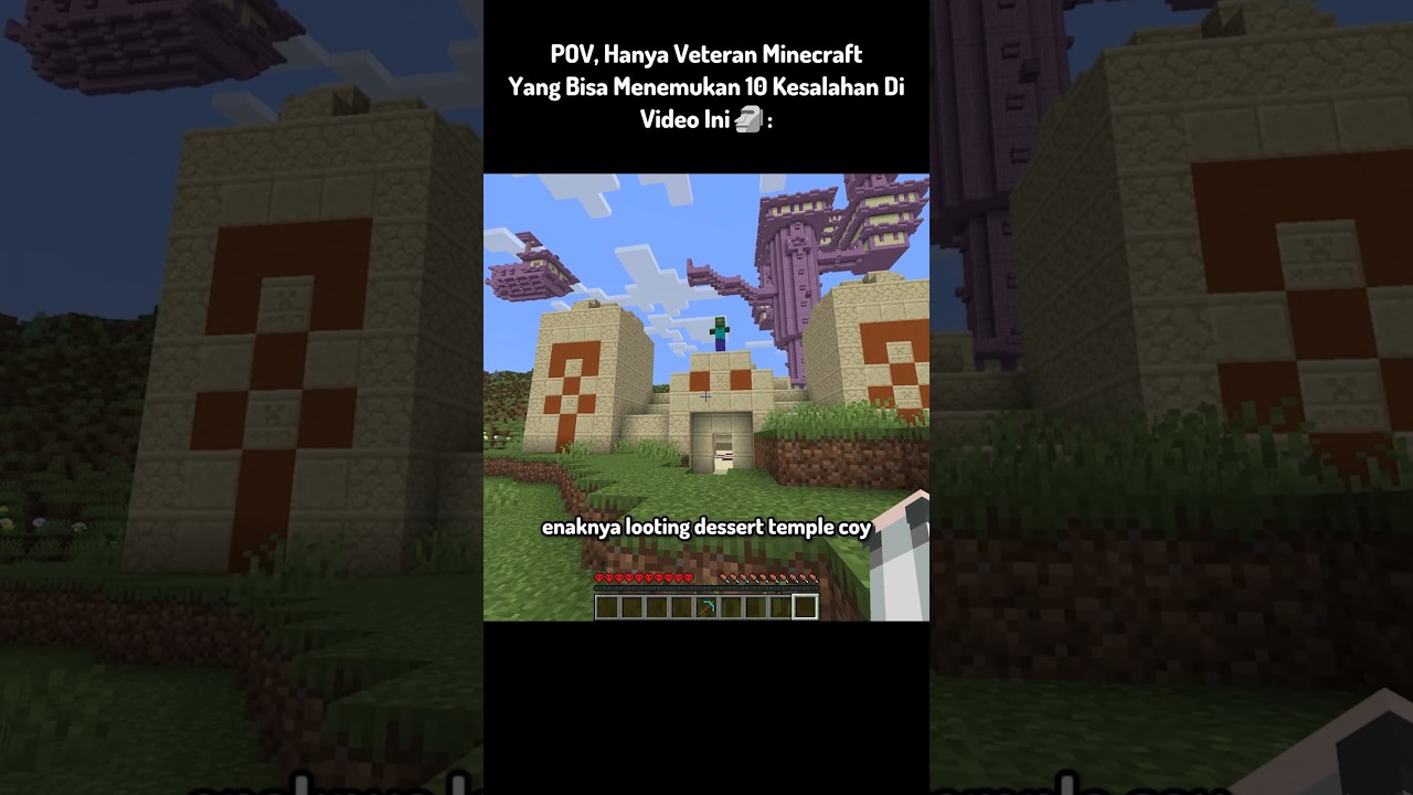 POV, Ketika Hanya Veteran Minecraft Yang Tahu Kesalahan Di Video ini