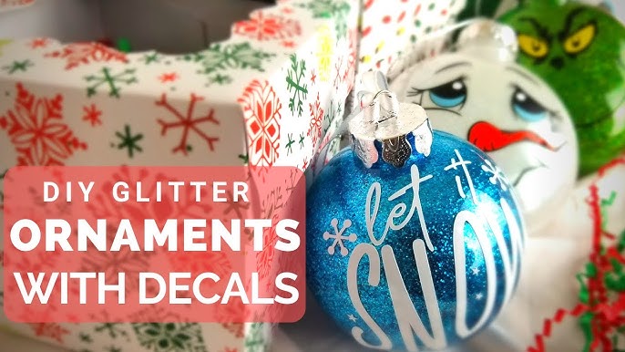 Easy DIY Glitter Ornaments For Beginners 