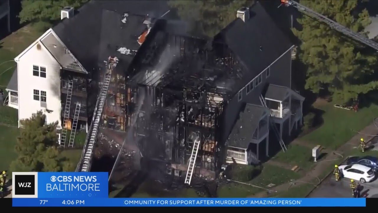 Massive fire destroys apartment building in Laurel in Howard County ...