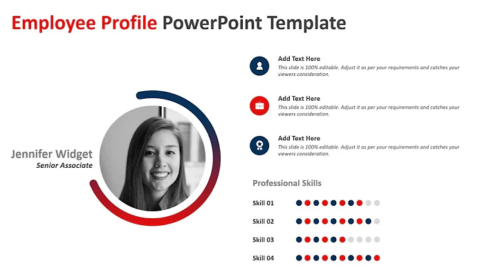 Employee Profile PowerPoint Template | Kridha Graphics