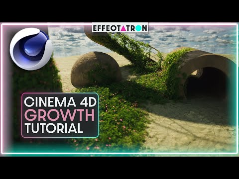 Easily Grow Anything Across Multiple Objects with Fields C4D Tutorial - Quixel + Redshift